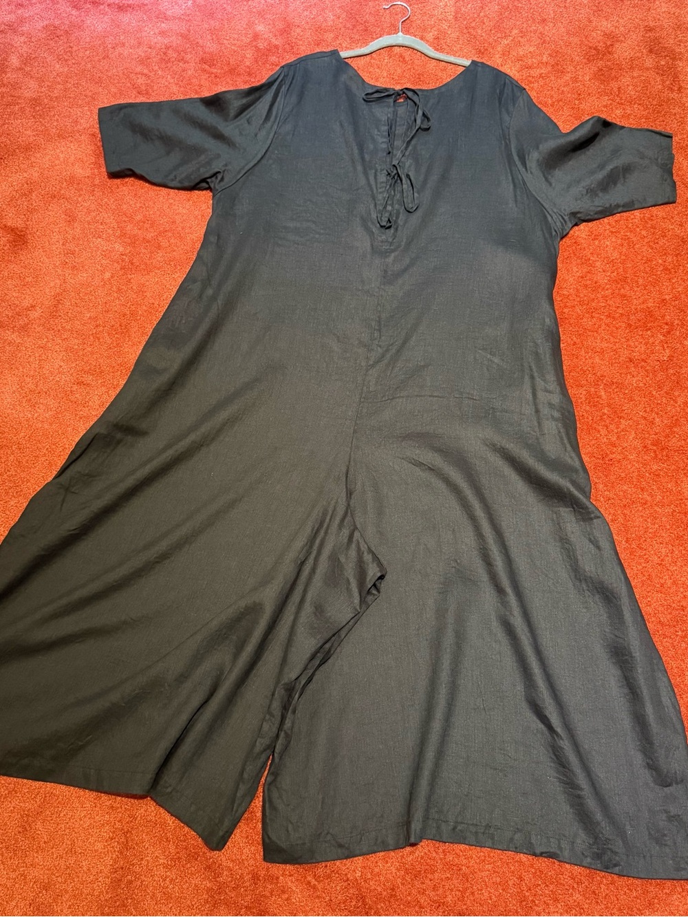 Glasnost Canada Palazzo Jump - Black Linen - Picture 10 of 10